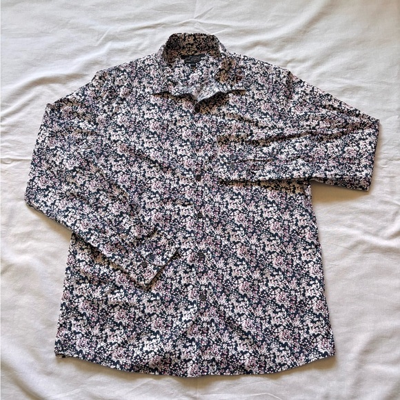 Marc Anthony Other - Marc Anthony Black and White Floral Men's Shirt